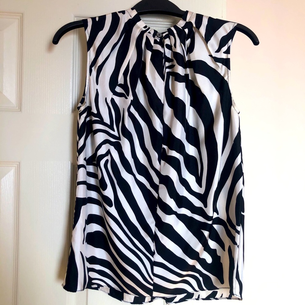 Michael Kors silk sleeveless blouse sz 2